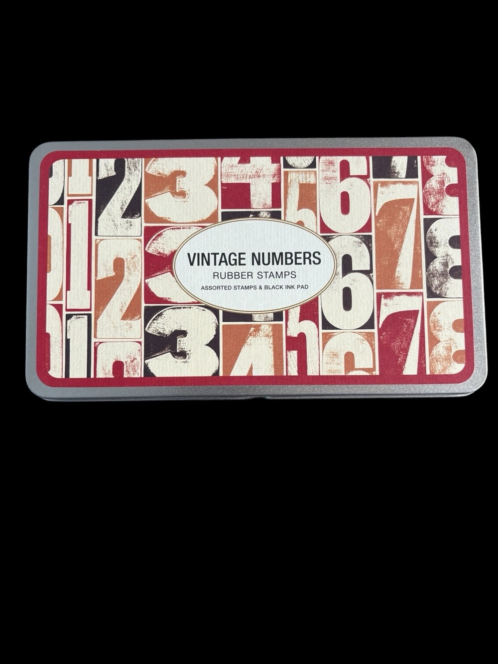 Cavallini & Co. | Vintage Style Number Stamps | Wood/Rubber | Black Ink Pad